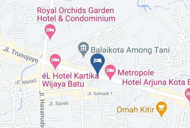 Kota Batu - Perdana Hotel Maps