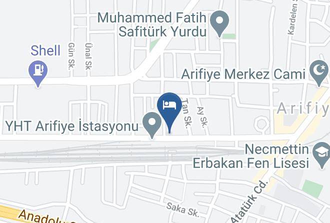 Arifiye - Perenika Palas Hotel Maps