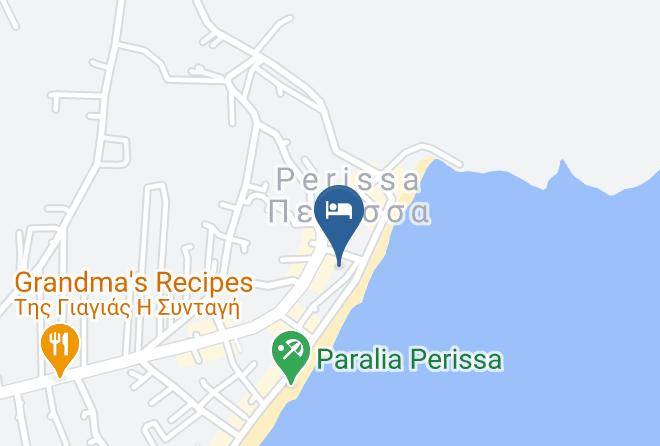 Thira - Perissa Beach Maps