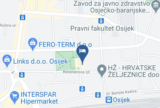 Osijek - Perla Inn Maps