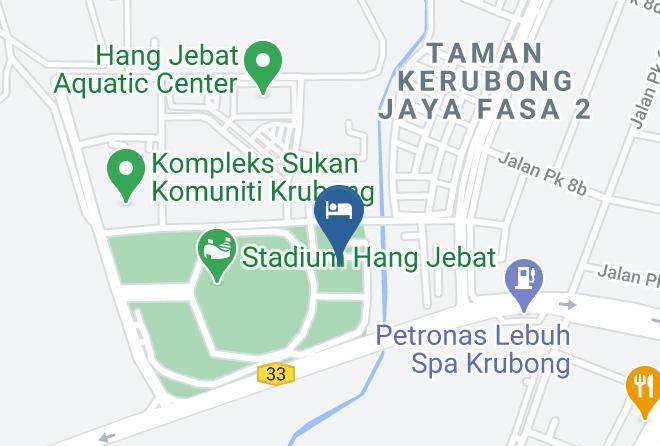 Melaka Tengah - Permaisuri Stadium Hang Jebat Hotel Melaka Maps