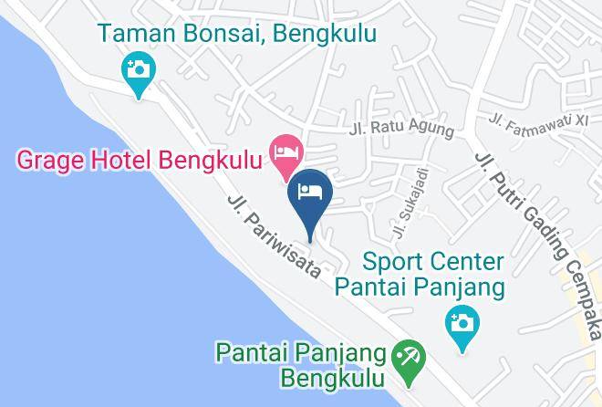 Kota Bengkulu - Permata Gading Hotel Maps