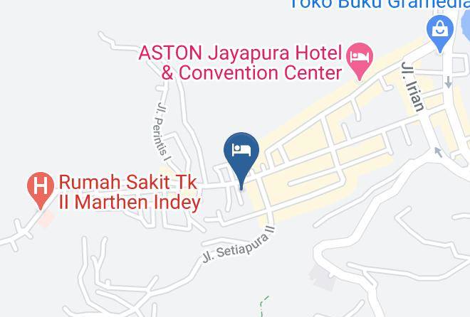 Kota Jayapura - Permata Hotel Maps