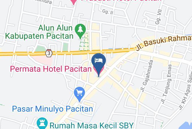 Pacitan Regency - Permata Hotel Pacitan Maps