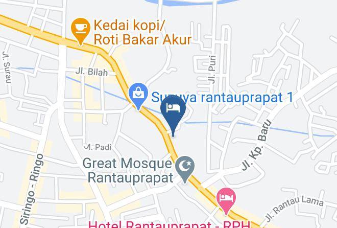 Labuhan Batu Regency - Permata Land Hotel & Resort Maps