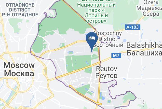 Moscow - Park Otel' Gostinichnyy Kompleks Maps