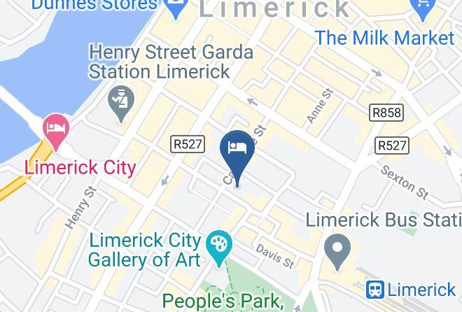 Pery's Hotel Limerick Map