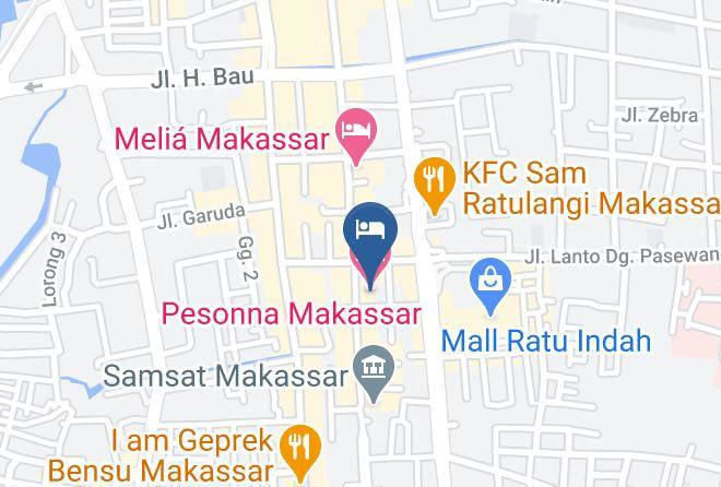 Makassar - Pesonna Makassar Hotel Maps