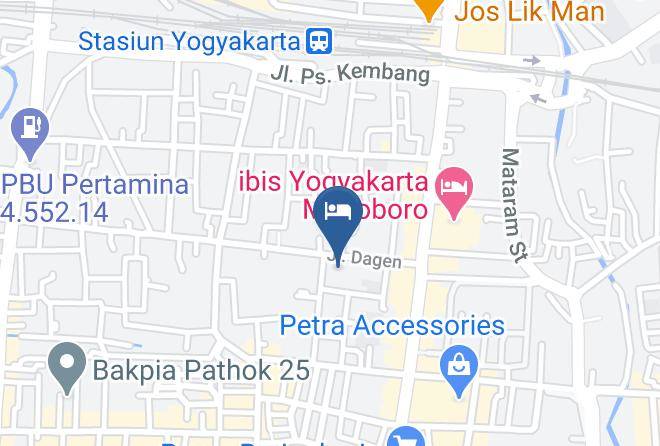 Kota Yogyakarta - Peti Mas Hotel Maps