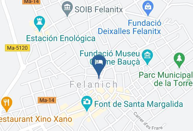 Baleares - Petit Hotel Banco De Felanitx Maps