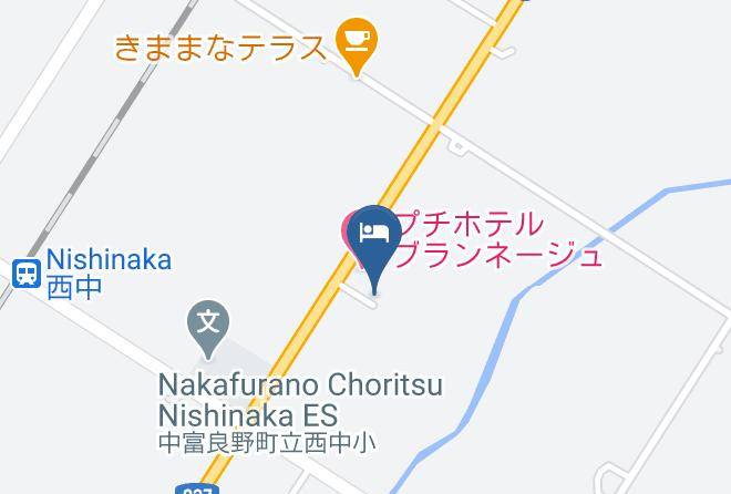 Nakafurano Townsorachi District - Petit Hotel Blanc Fleur Maps