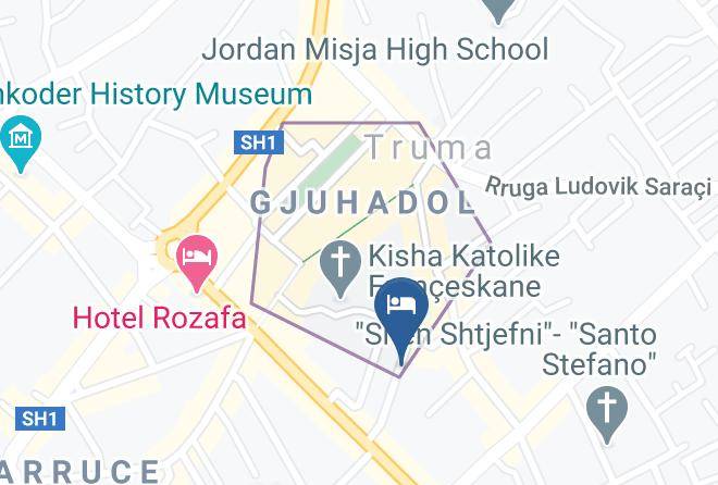 Shkoder - Petit Hotel Elita Maps