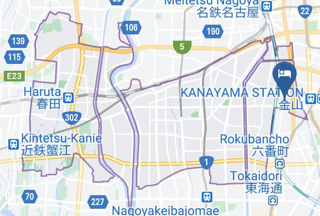 Nagoya City Nakagawa Ward - Petit Hotel New Hifumi Maps