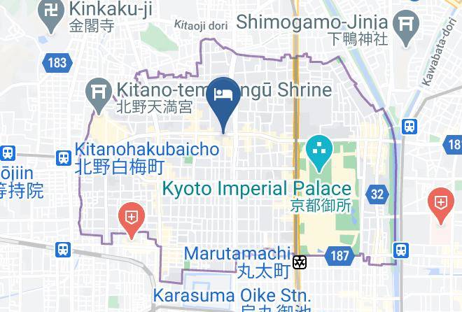 Kyoto City Kamigyo Ward - Petit Hotel Kyoto Maps