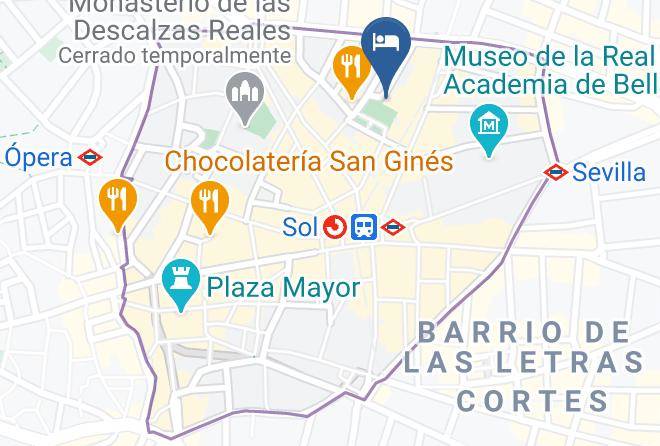 Madrid - Petit Palace Plaza Del Carmen Maps