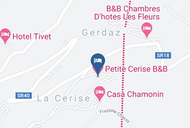 Aosta - Petite Cerise B&b Maps