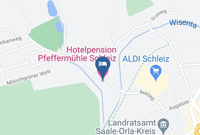 Saale Orla Kreis - Hotelpension Pfeffermuhle Schleiz Maps