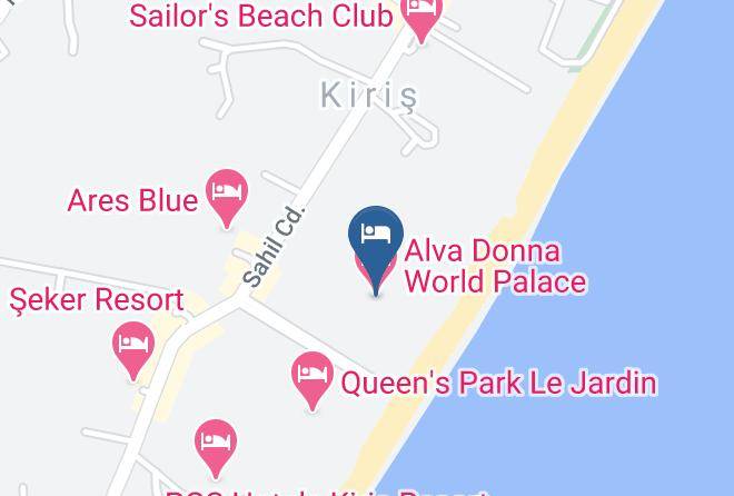 Alva Donna World Palace Map - Antalya