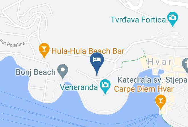 Hvar - Pharos Hvar Bayhill Hotel Maps