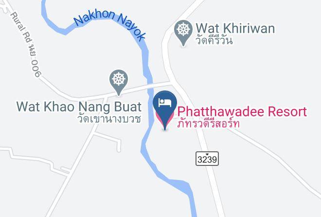 Amphoe Mueang Nakhon Nayok - Phatthawadee Resort Maps
