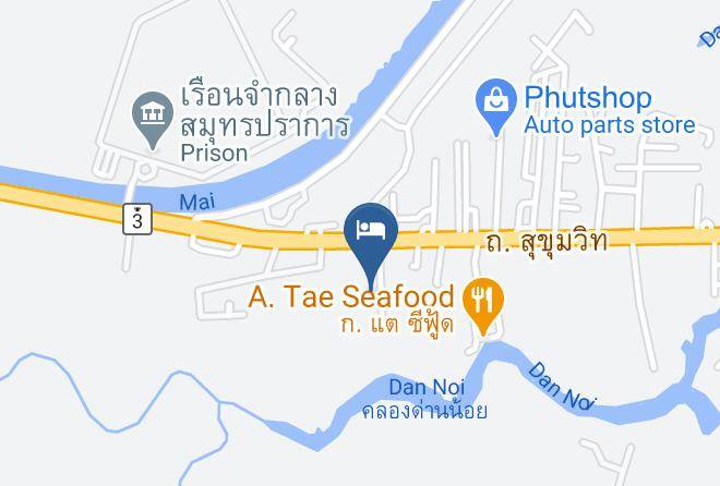 Amphoe Bang Bo - Phet Resort Hotel Maps