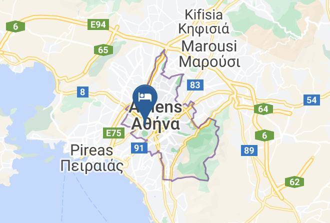 Central Athens - Phidias Hotel Athens Maps