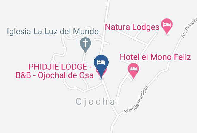 Osa - Phidjie Lodge B&b Ojochal De Osa Maps