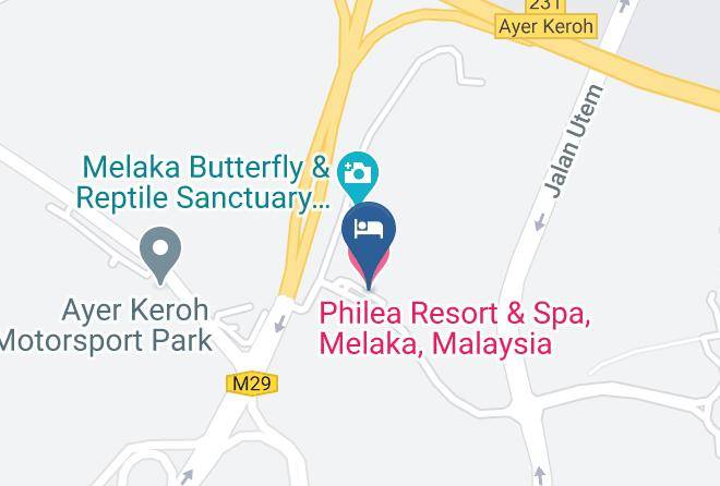 Alor Gajah District - Philea Resort & Spa Melaka Maps