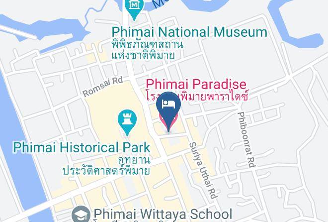 Amphoe Phimai - Phimai Paradise Hotel Maps