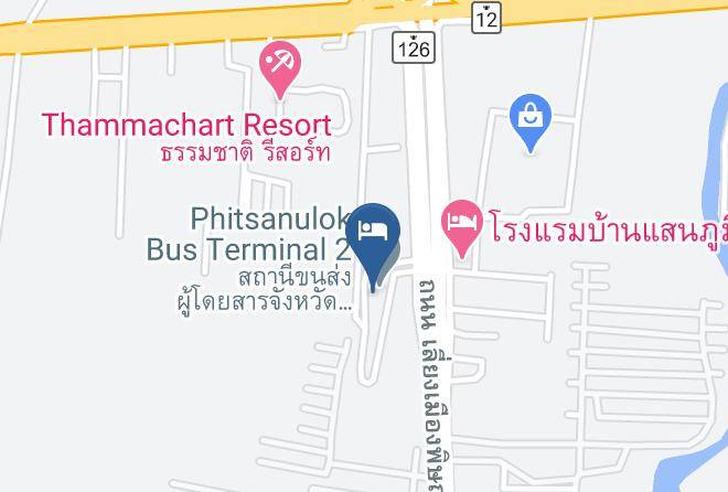 Phitsanulok Bus Terminal 2 Map - Phitsanulok - Amphoe Mueang Phitsanulok