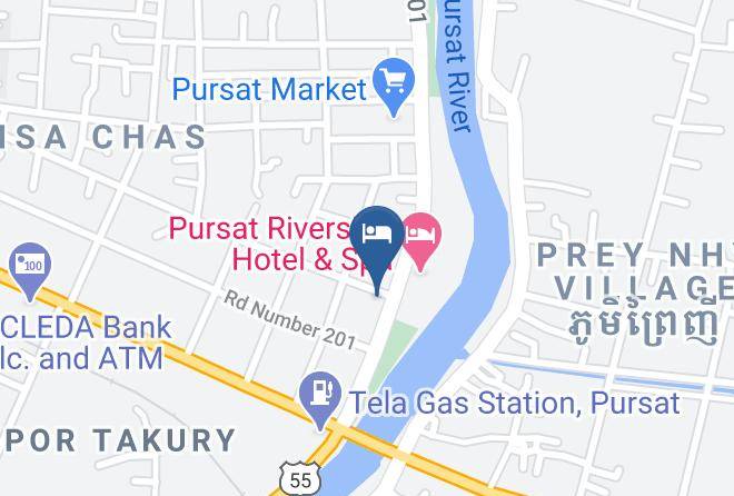 Pou Sat Town - Phnom Pech Hotel Maps