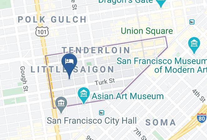 San Francisco - Phoenix Hotel Maps