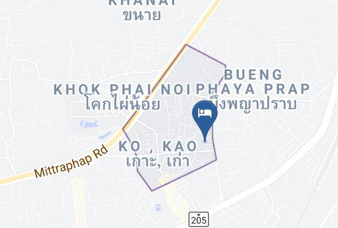 Phoon Kasem Resort Korat Map