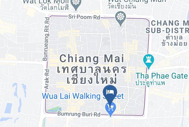 Amphoe Mueang Chiang Mai - Phor Liang Meun Terracotta Arts Hotel Maps