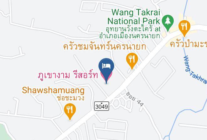 Amphoe Mueang Nakhon Nayok - Phu Khao Ngam Resort Maps