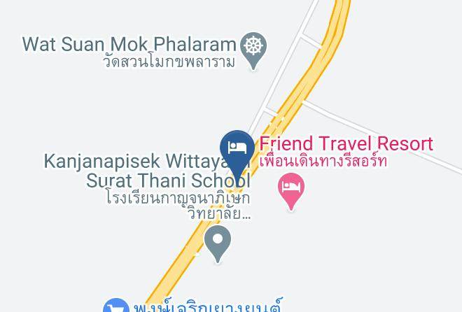 Amphoe Chaiya - Phuendernthang Resort Maps