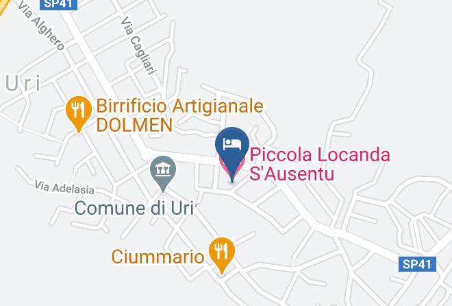 Sassari - Piccola Locanda S'ausentu Maps
