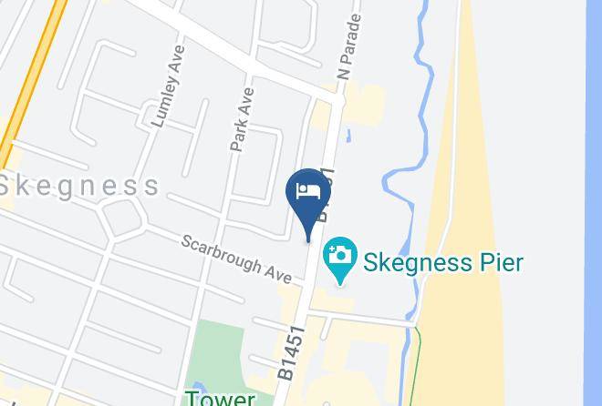 Lincs - Pier View Hotel And Apartments Skegness Maps