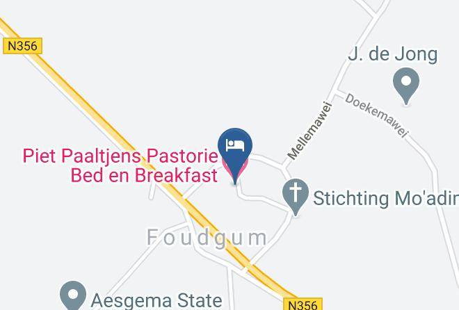Noardeast Fryslan - Piet Paaltjens Pastorie Bed En Breakfast Maps