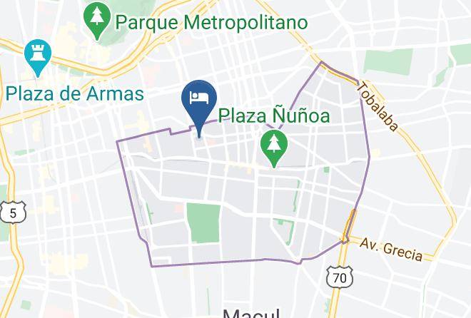 Santiago - Pieza Antonio Varas Maps