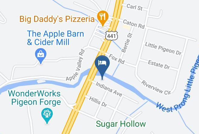 Sevier - Pigeon River Inn Maps