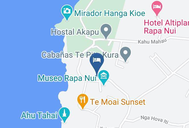 Easter Island - Pikera Uri Lodge Maps