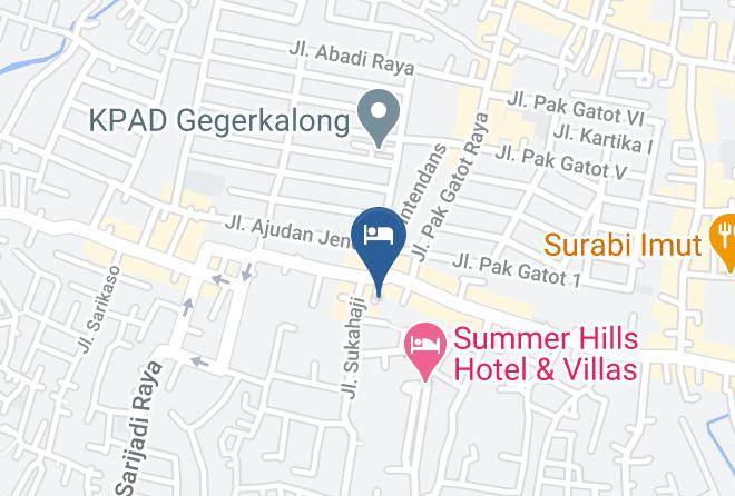 Bandung - Pilatus Hotel Bandung Maps