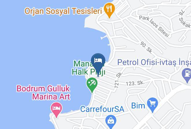 Mugla - Pina Colada Bodrum Beach&bungalows Maps
