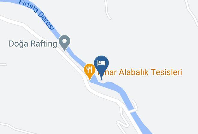 Ardesen - Pinar Butik Otel & Rafting Maps