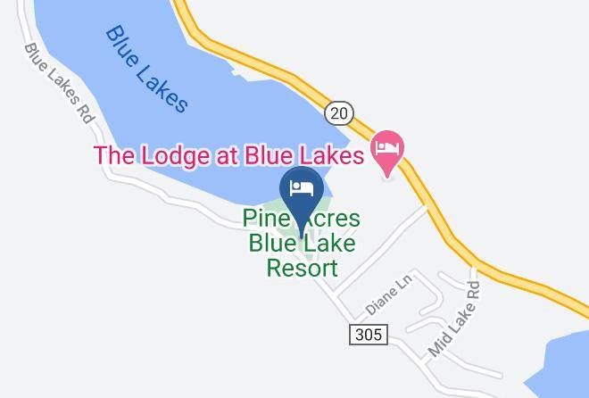 Lake - Pine Acres Blue Lake Resort Maps