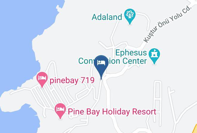 Pine Bay Tatil Koyu Map - Aydin - Kusadasi
