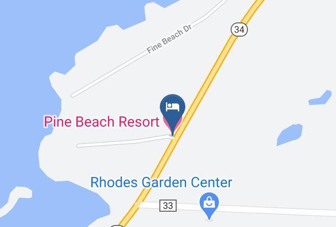Hubbard - Pine Beach Resort Maps