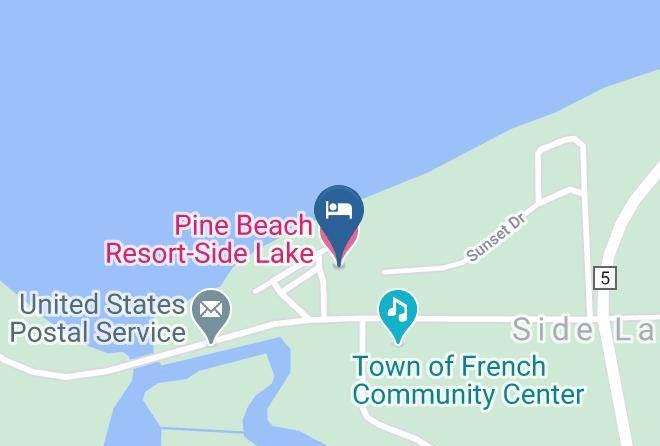 Pine Beach Resort Side Lake Map