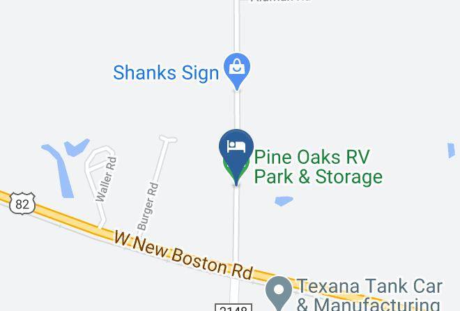Bowie - Pine Oaks Rv Park & Storage Maps